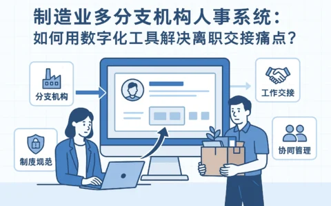 制造业多分支机构人事系统：如何用数字化工具解决离职交接痛点？