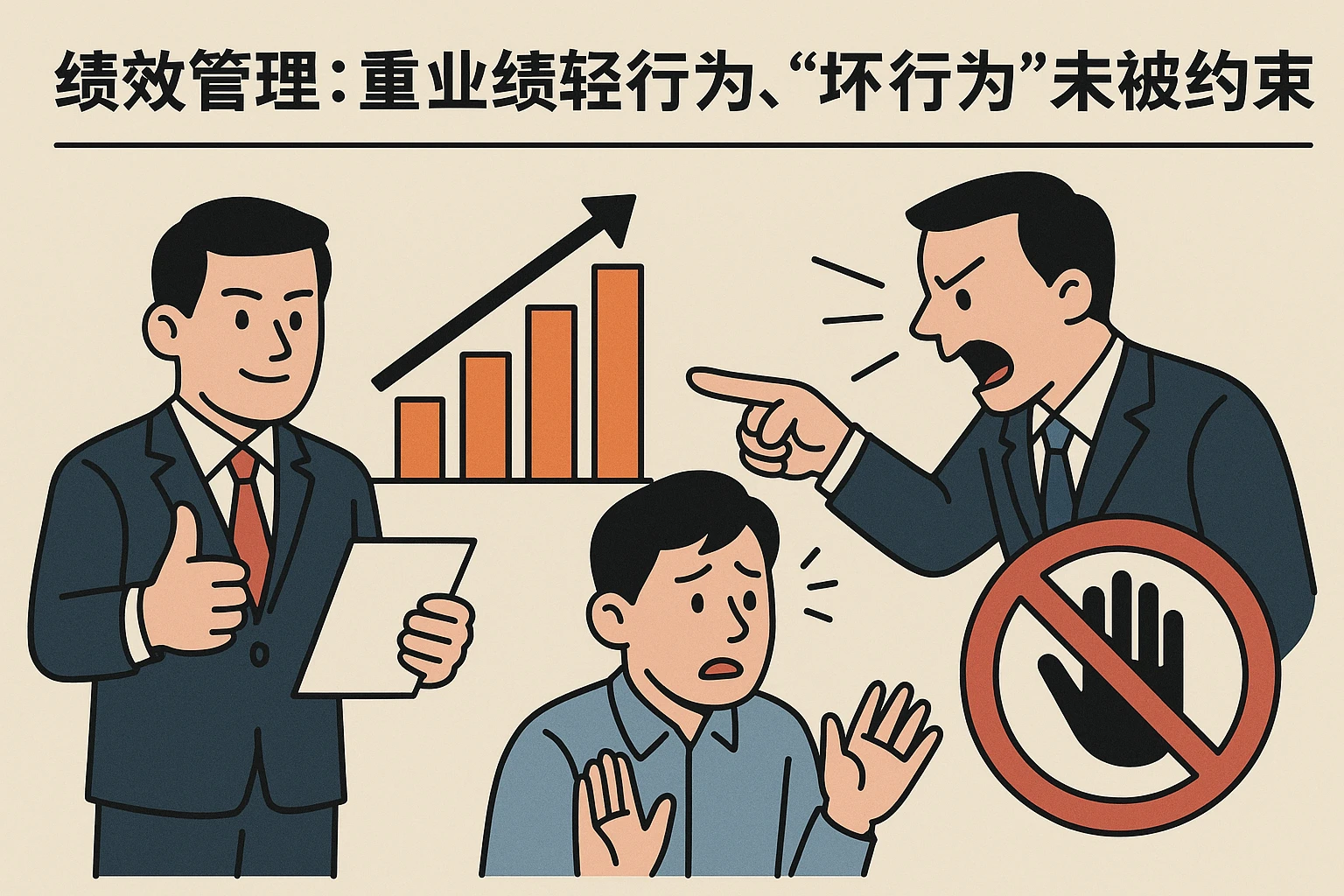 2. 绩效管理：重业绩轻行为，“坏行为”未被约束
