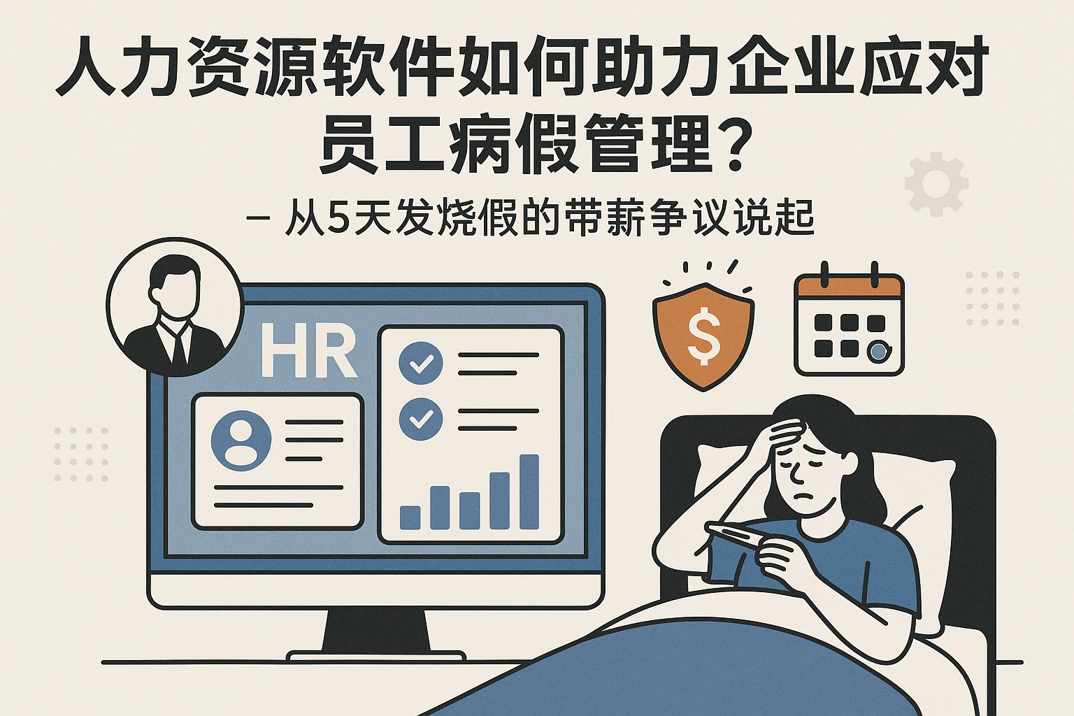 人力资源软件如何助力企业应对员工病假管理？——从5天发烧假的带薪争议说起