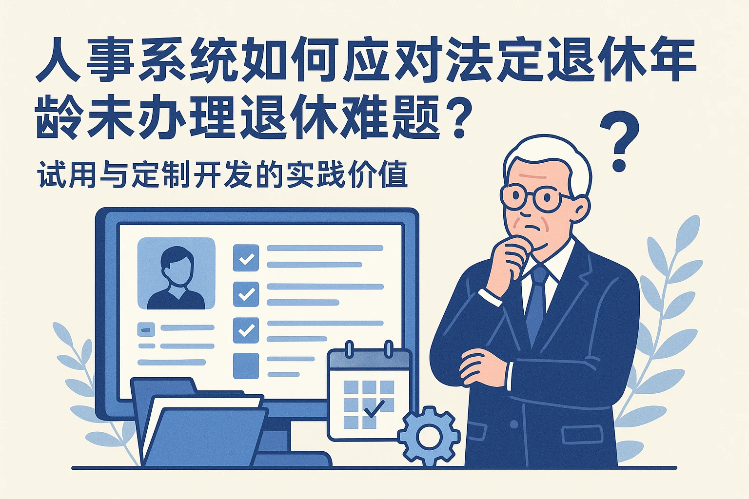 人事系统如何应对法定退休年龄未办理退休难题？试用与定制开发的实践价值
