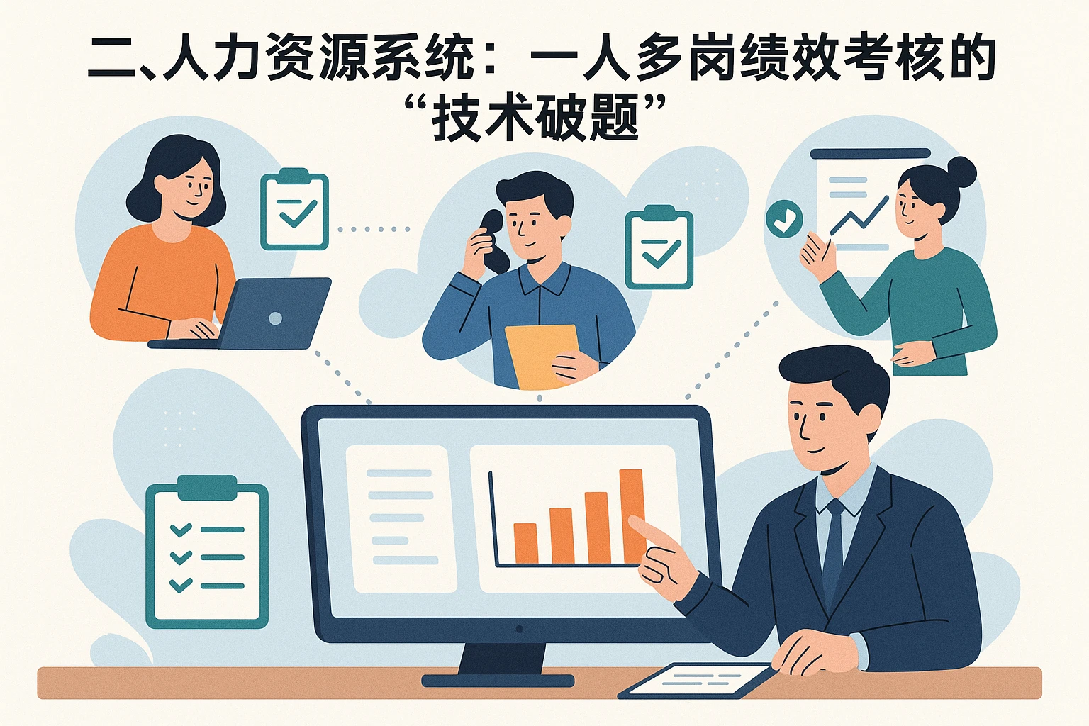 二、人力资源系统：一人多岗绩效考核的“技术破题”