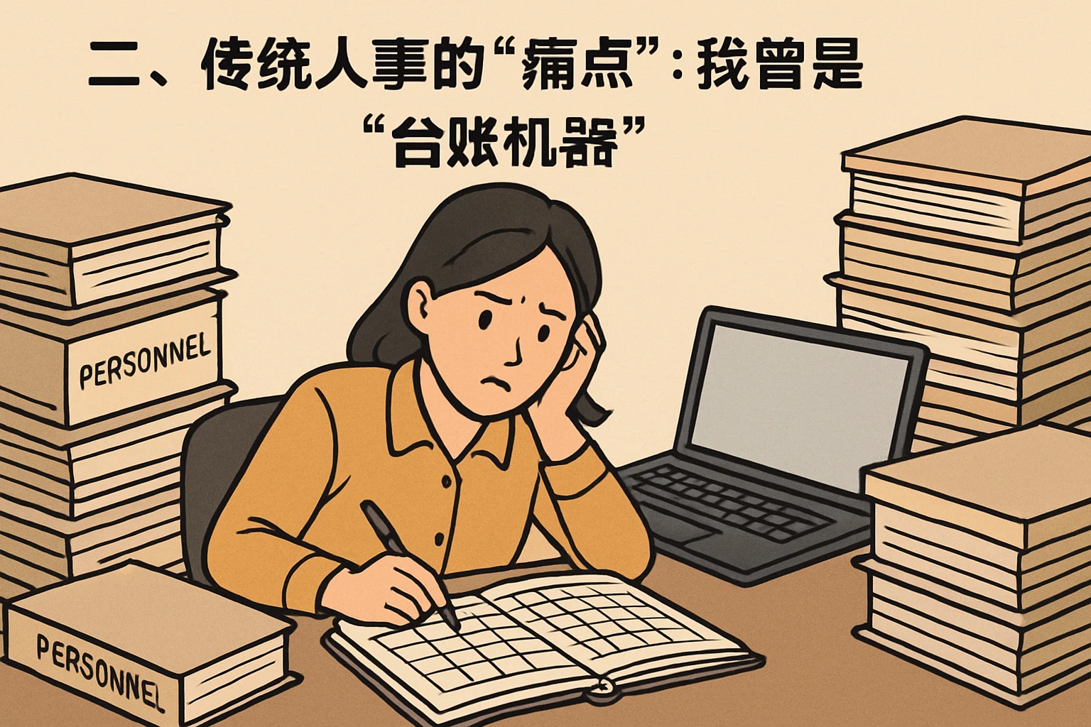 二、传统人事的“痛点”：我曾是“台账机器”