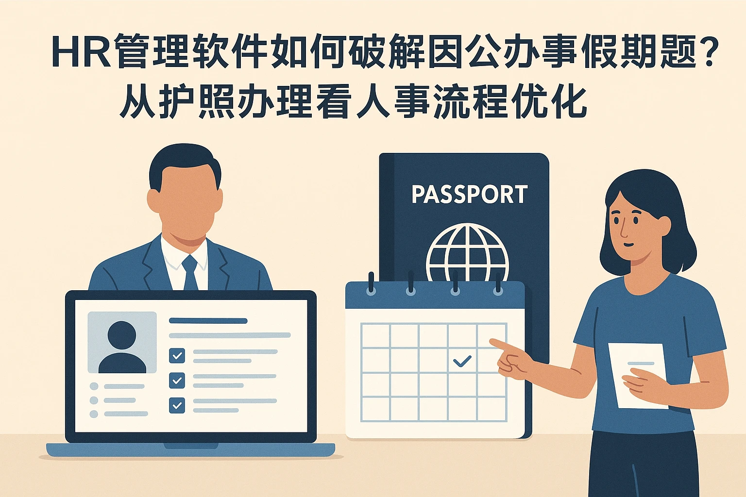 HR管理软件如何破解因工办事假期难题？从护照办理看人事流程优化