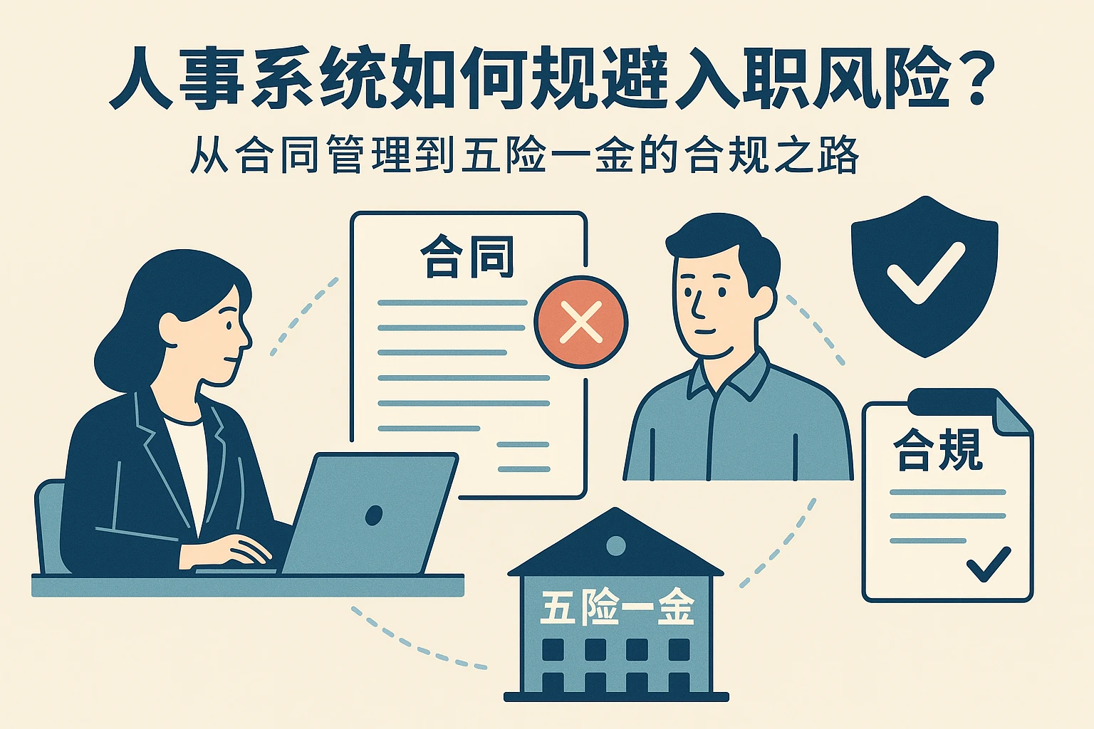 人事系统如何规避入职风险？从合同管理到五险一金的合规之路