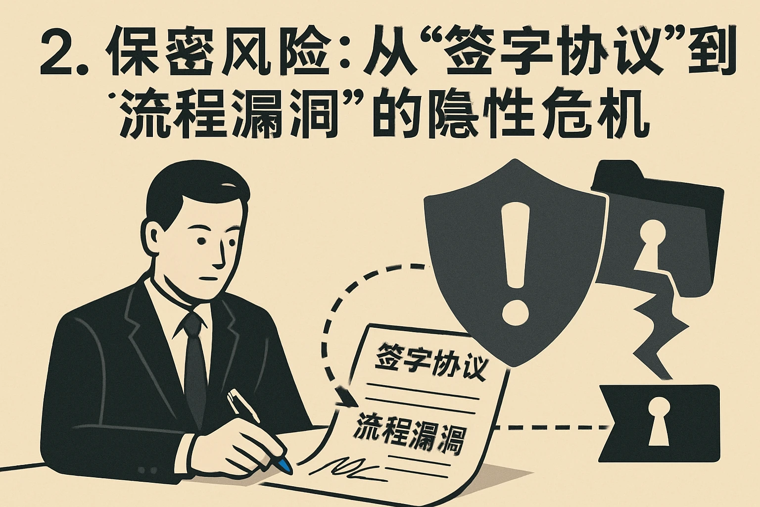 2. 保密风险：从“签字协议”到“流程漏洞”的隐性危机