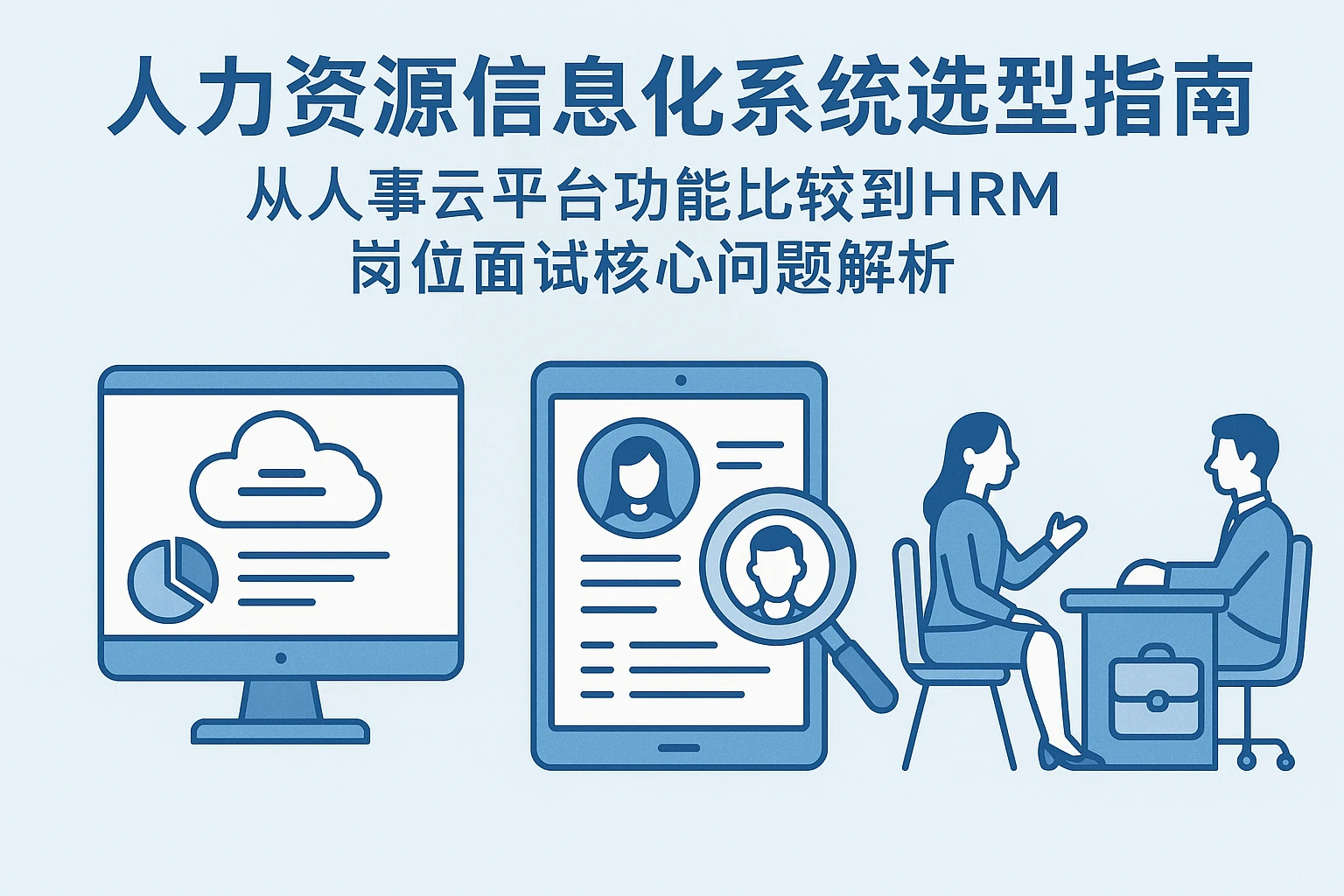 人力资源信息化系统选型指南：从人事云平台功能比较到HRM岗位面试核心问题解析