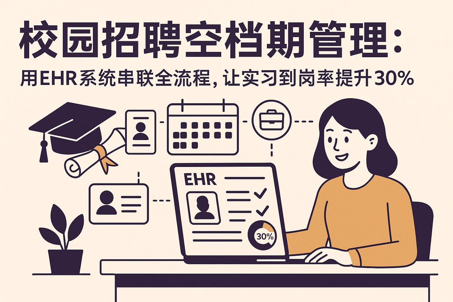 校园招聘空档期管理：用EHR系统串联全流程，让实习到岗率提升30%