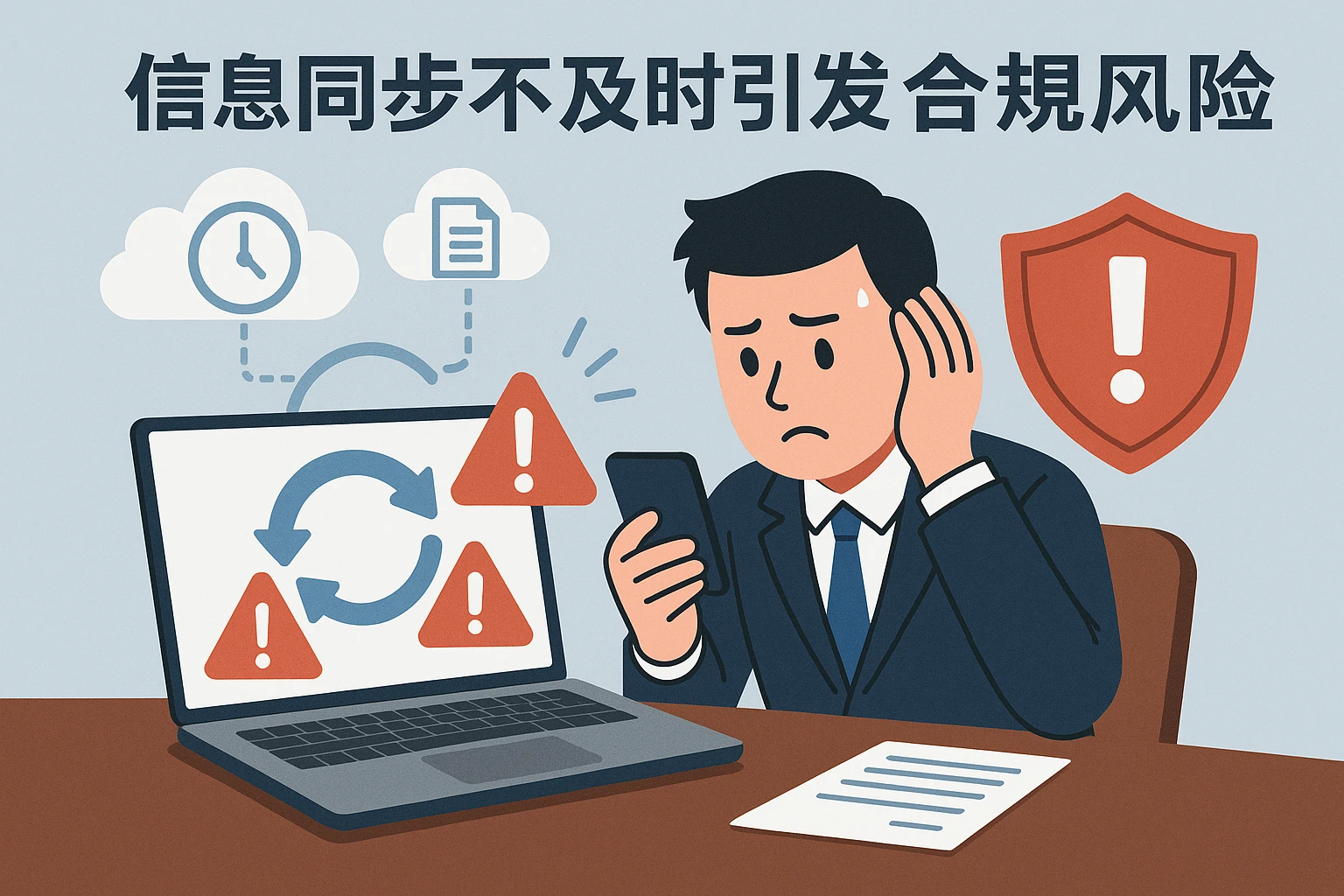 2. 信息同步不及时引发合规风险