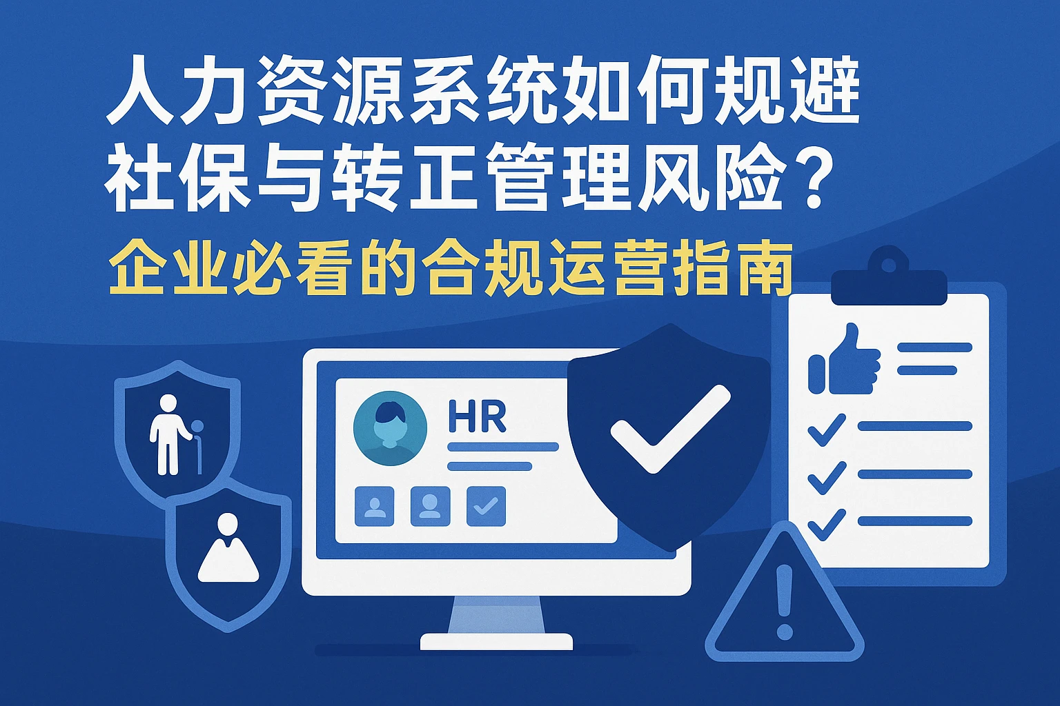 人力资源系统如何规避社保与转正管理风险？企业必看的合规运营指南