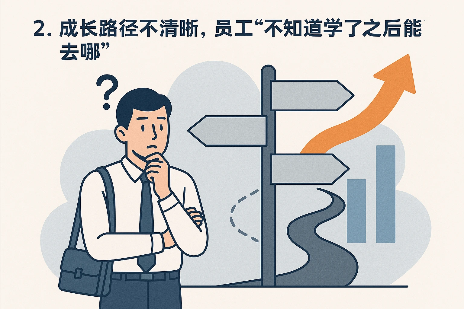 2. 成长路径不清晰，员工“不知道学了之后能去哪”