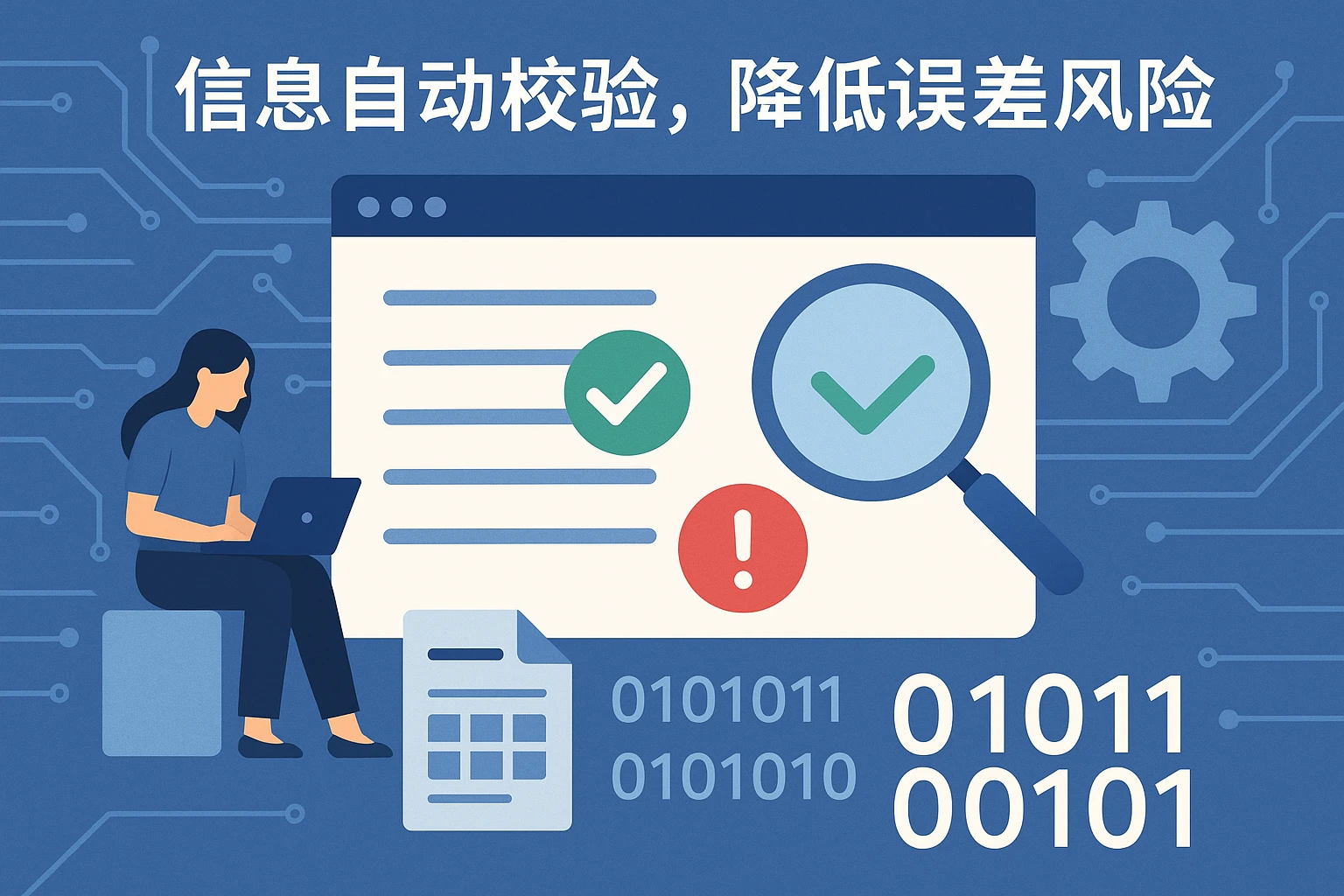 2. 信息自动校验，降低误差风险
