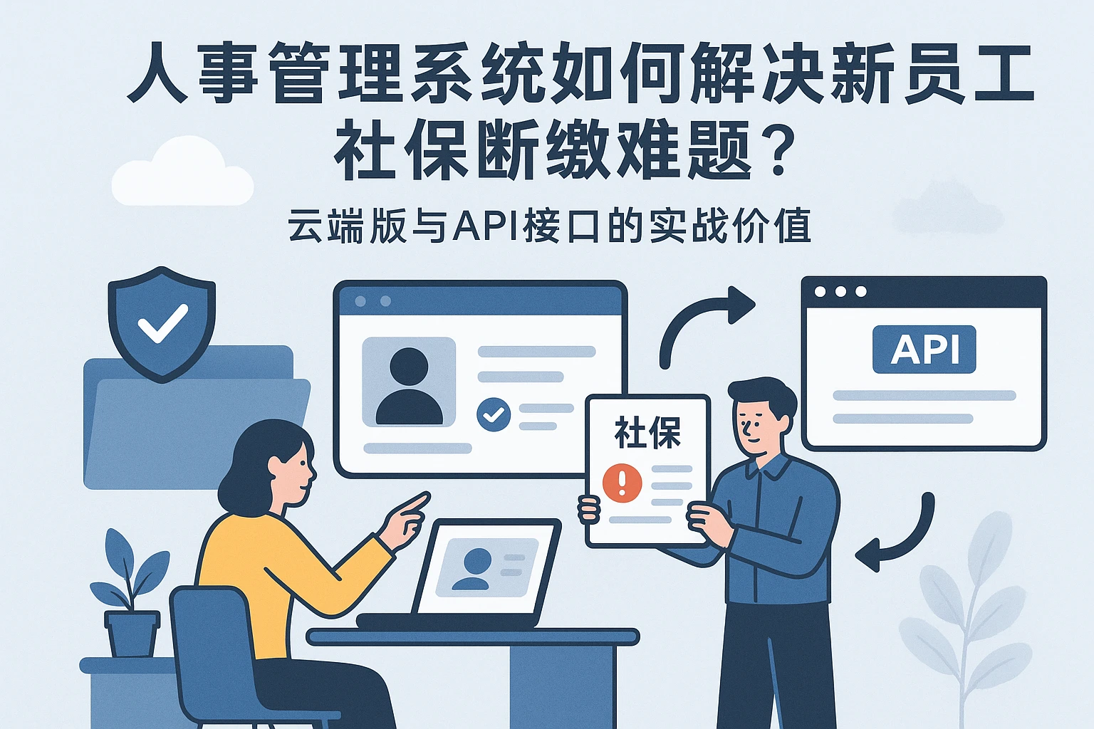 人事管理系统如何解决新员工社保断缴难题？云端版与API接口的实战价值