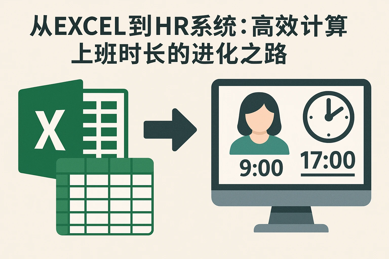 从Excel到HR系统：高效计算上班时长的进化之路