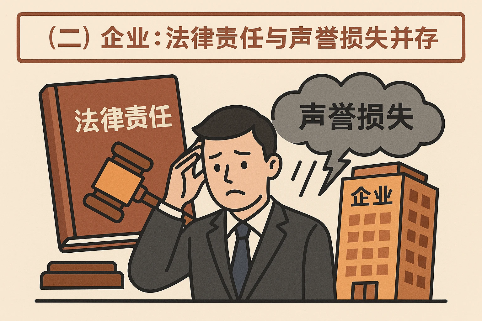 （二）企业：法律责任与声誉损失并存