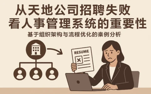 从天地公司招聘失败看人事管理系统的重要性——基于组织架构与流程优化的案例分析