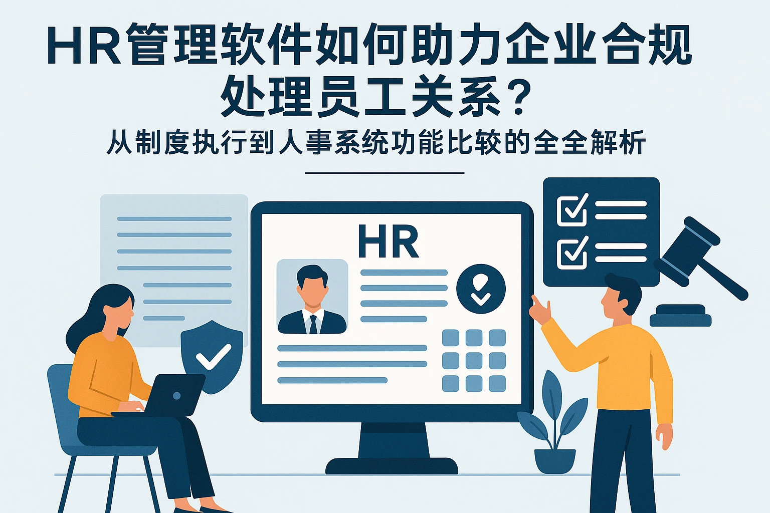 HR管理软件如何助力企业合规处理员工关系？——从制度执行到人事系统功能比较的全解析