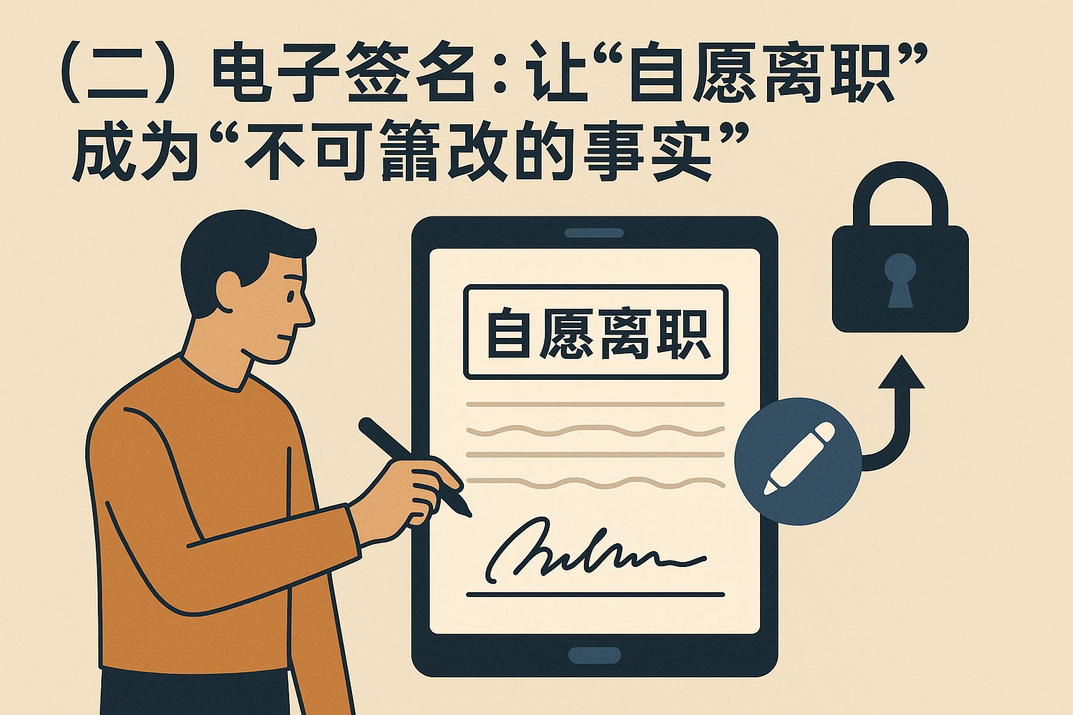 （二）电子签名：让“自愿离职”成为“不可篡改的事实”