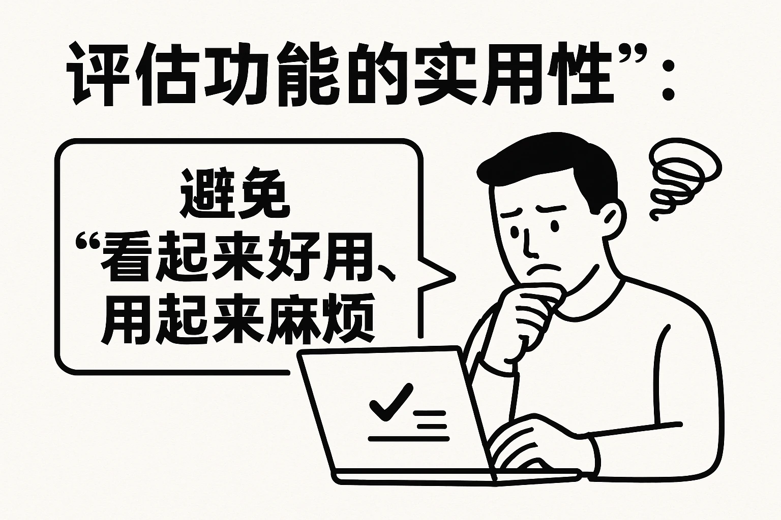 2. 评估功能的“实用性”：避免“看起来好用，用起来麻烦”