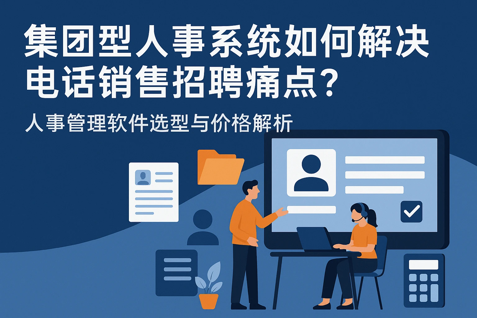 集团型人事系统如何解决电话销售招聘痛点？人事管理软件选型与价格解析