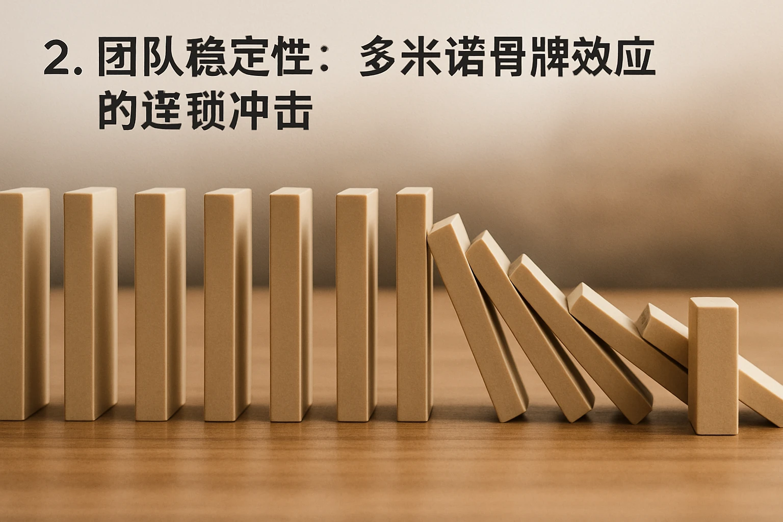 2. 团队稳定性：多米诺骨牌效应的连锁冲击