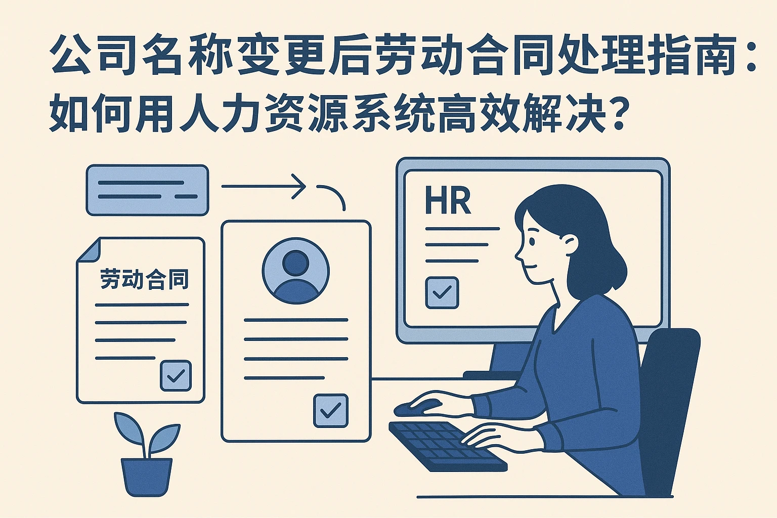 公司名称变更后劳动合同处理指南：如何用人力资源系统高效解决？