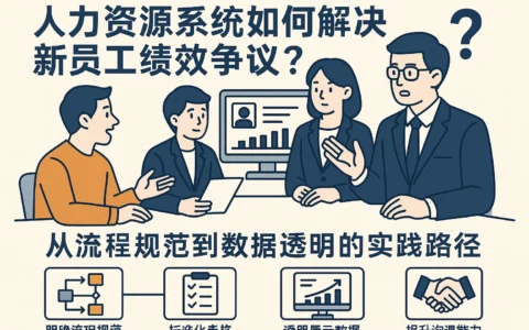 人力资源系统如何解决新员工绩效争议？从流程规范到数据透明的实践路径
