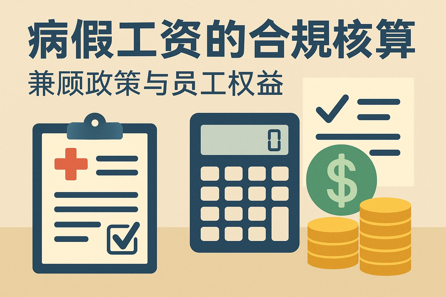 2. 病假工资的合规核算：兼顾政策与员工权益