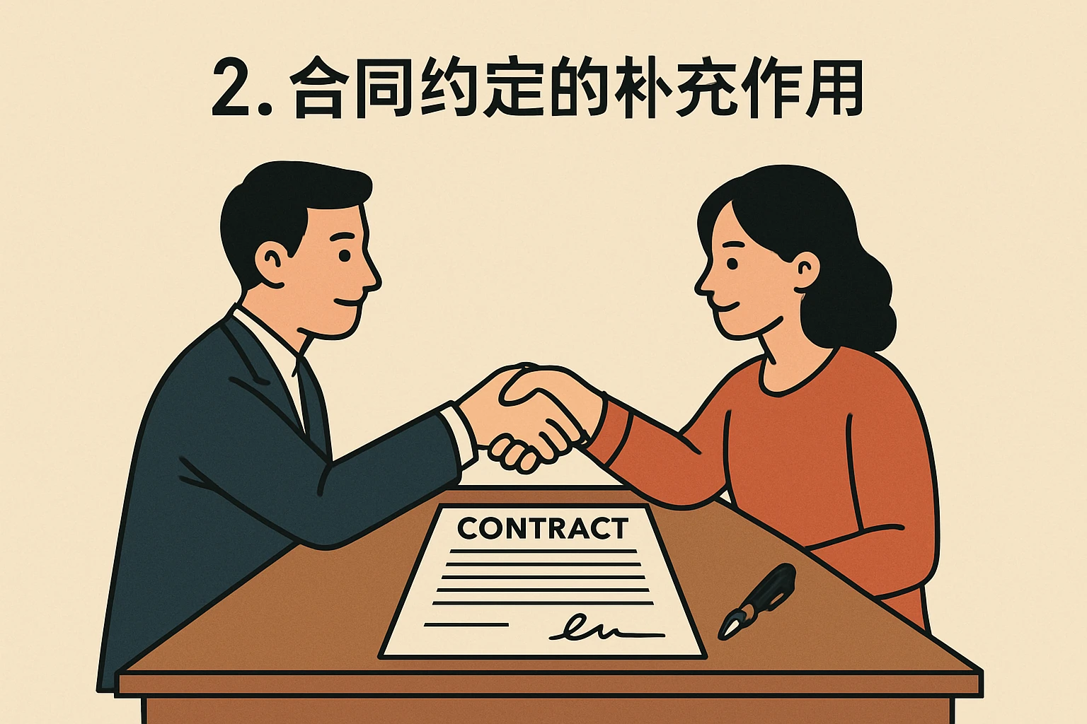 2. 合同约定的补充作用