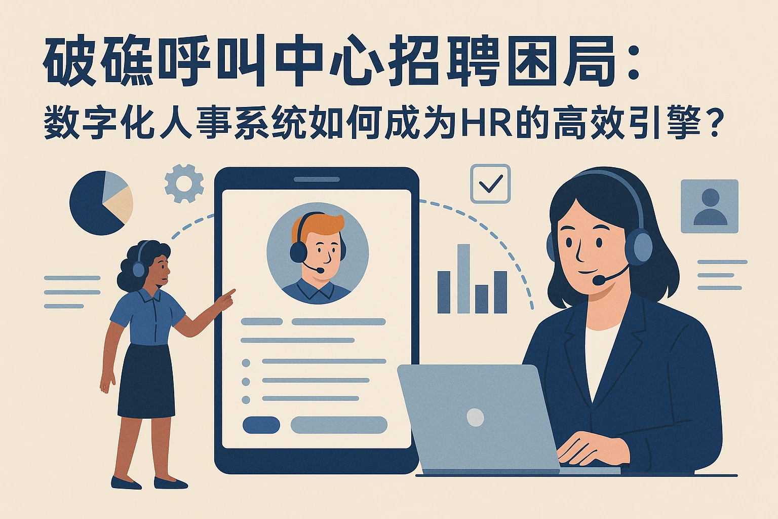 破解呼叫中心招聘困局:数字化人事系统如何成为HR的高效引擎?