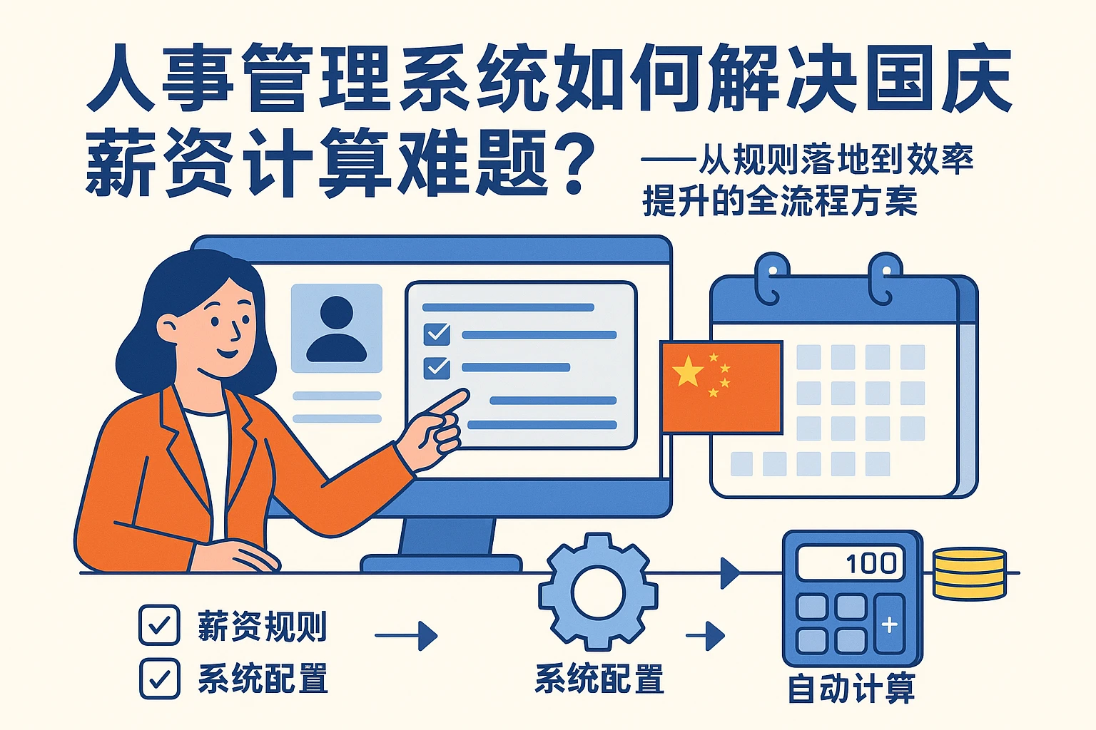 人事管理系统如何解决国庆薪资计算难题？——从规则落地到效率提升的全流程方案