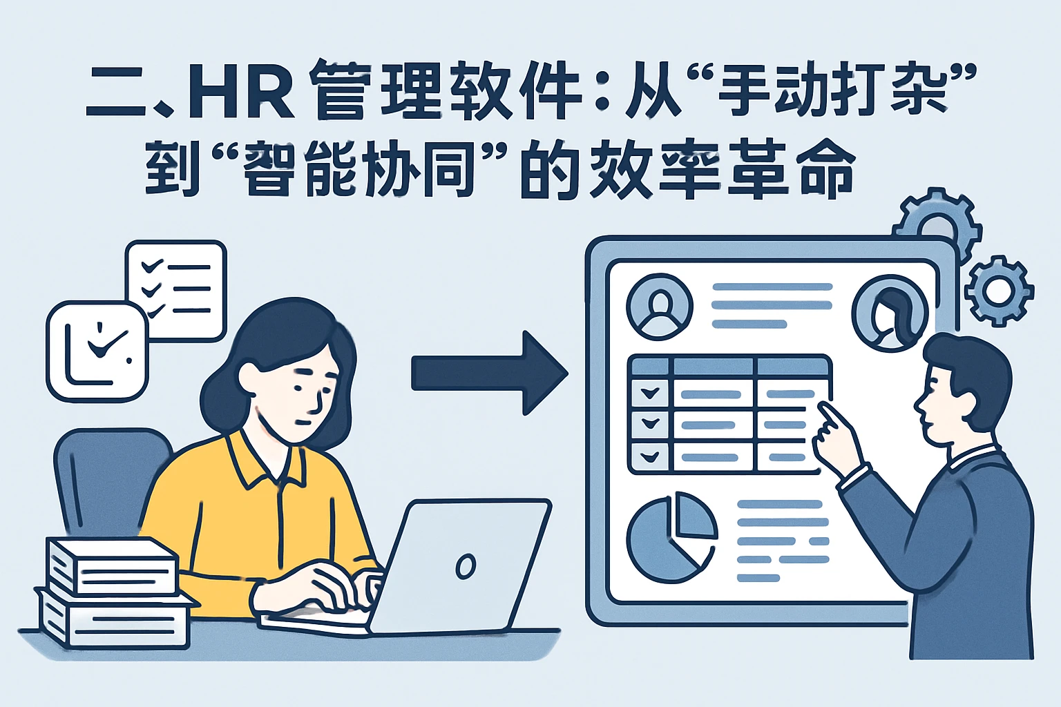二、HR管理软件：从“手动打杂”到“智能协同”的效率革命