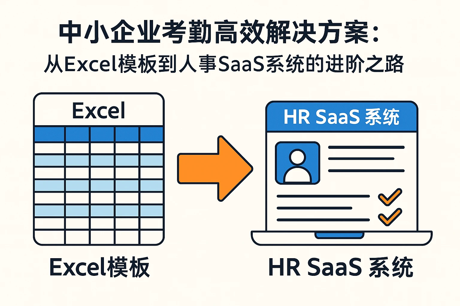 中小企业考勤高效解决方案：从Excel模板到人事SaaS系统的进阶之路