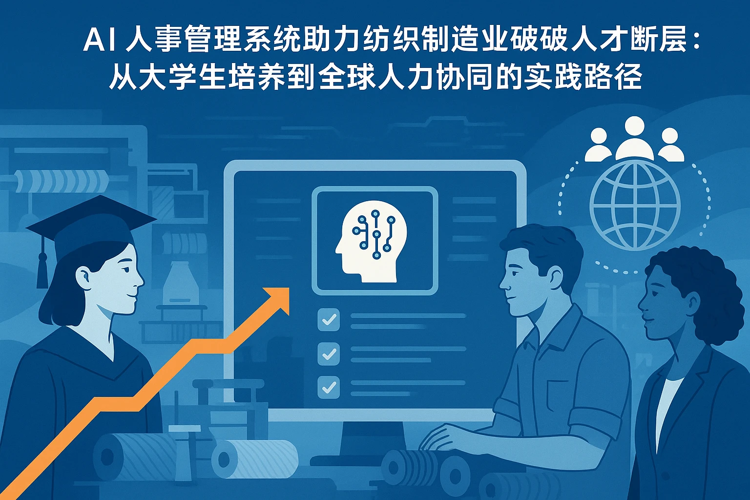 AI人事管理系统助力纺织制造业破解人才断层：从大学生培养到全球人力协同的实践路径