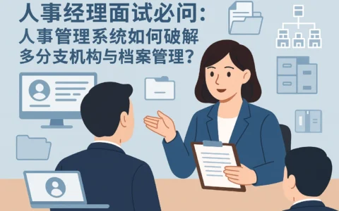 人事经理面试必问：人事管理系统如何破解多分支机构与档案管理痛点？