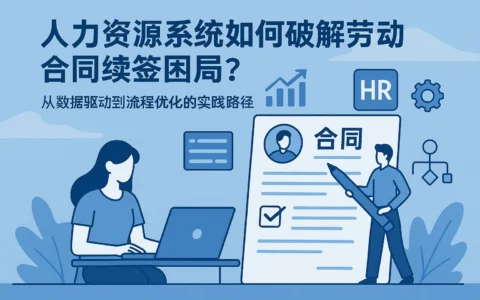 人力资源系统如何破解劳动合同续签困局？从数据驱动到流程优化的实践路径