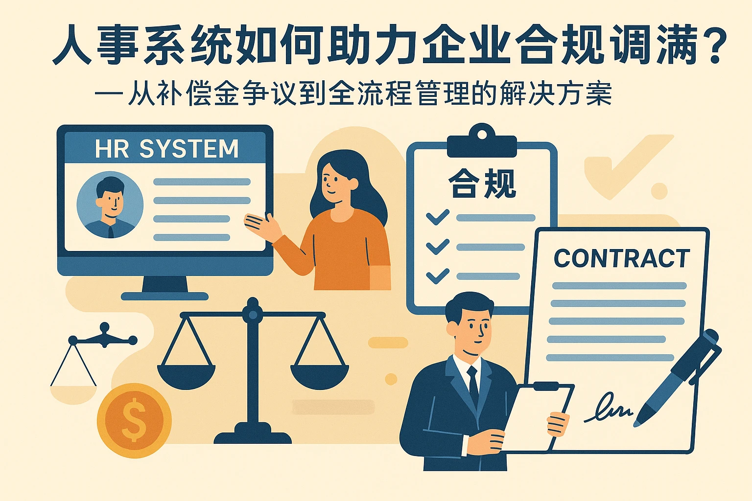 人事系统如何助力企业合规处理合同期满问题？——从补偿金争议到全流程管理的解决方案