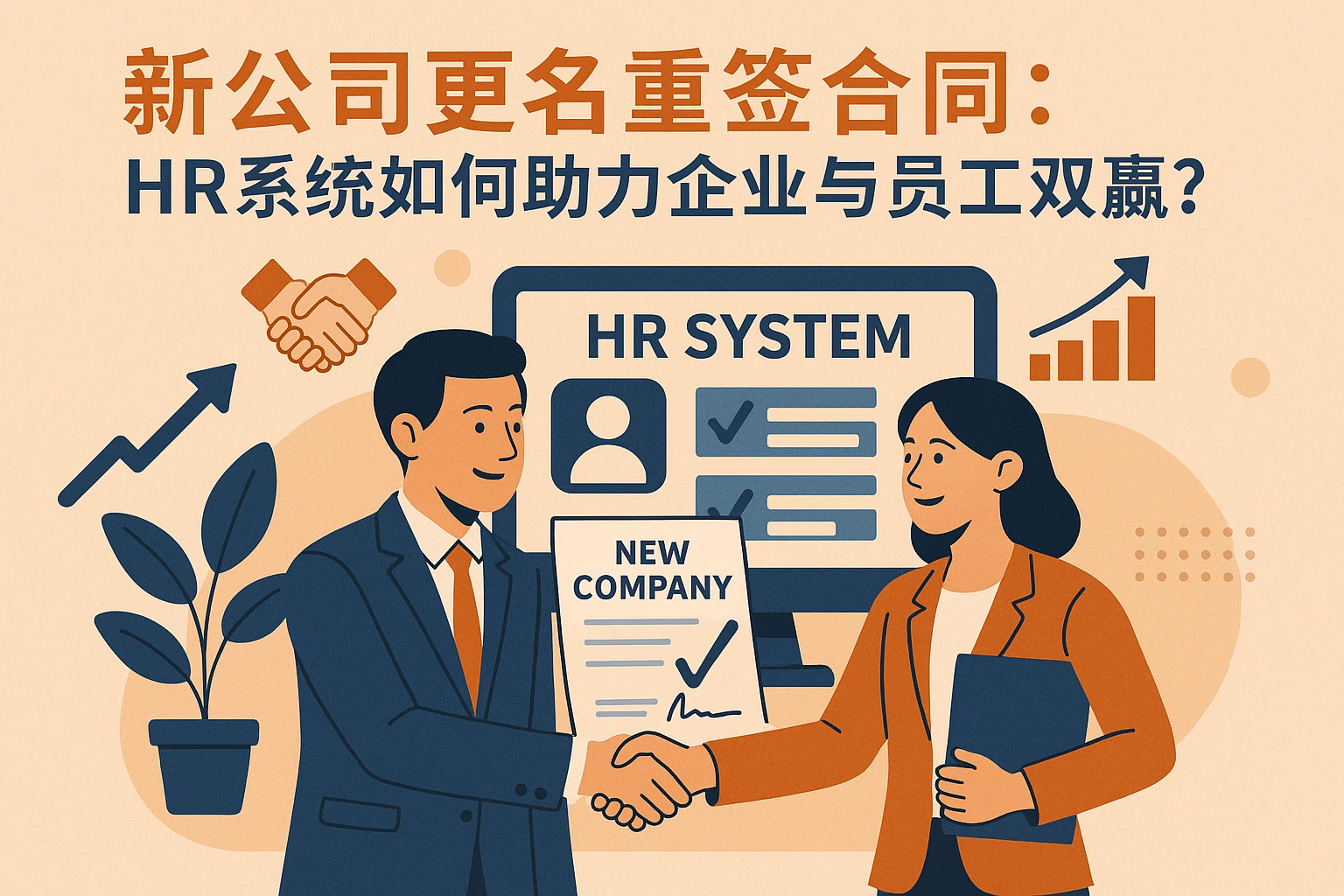 新公司更名重签合同：HR系统如何助力企业与员工双赢？