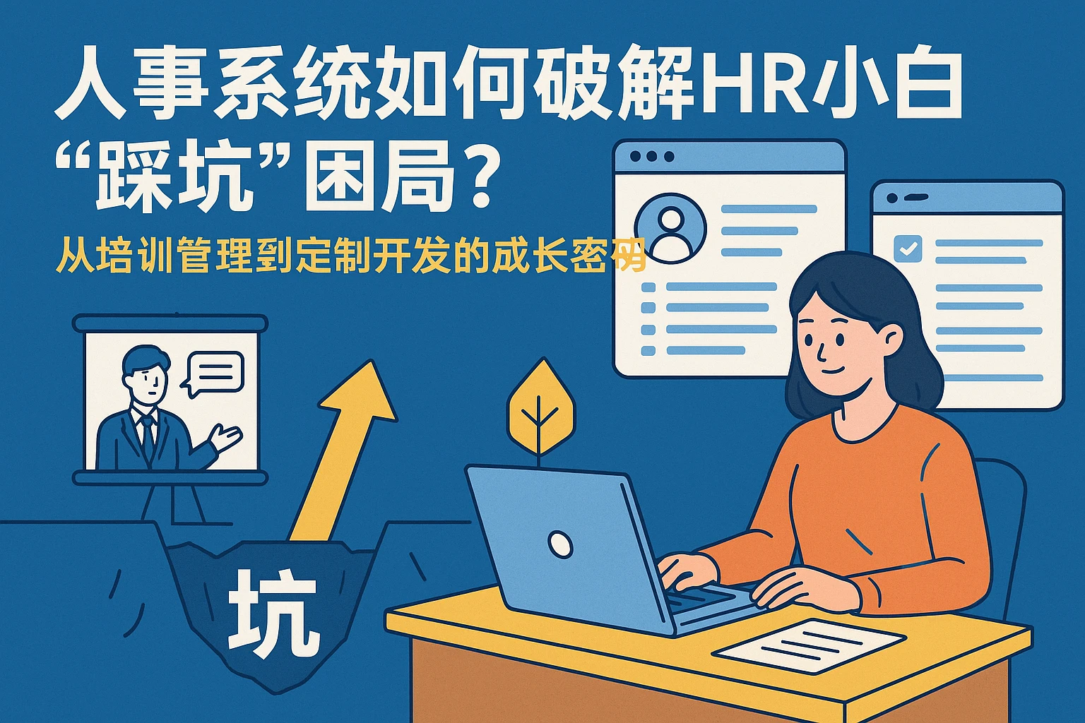 人事系统如何破解HR小白“踩坑”困局？从培训管理到定制开发的成长密码