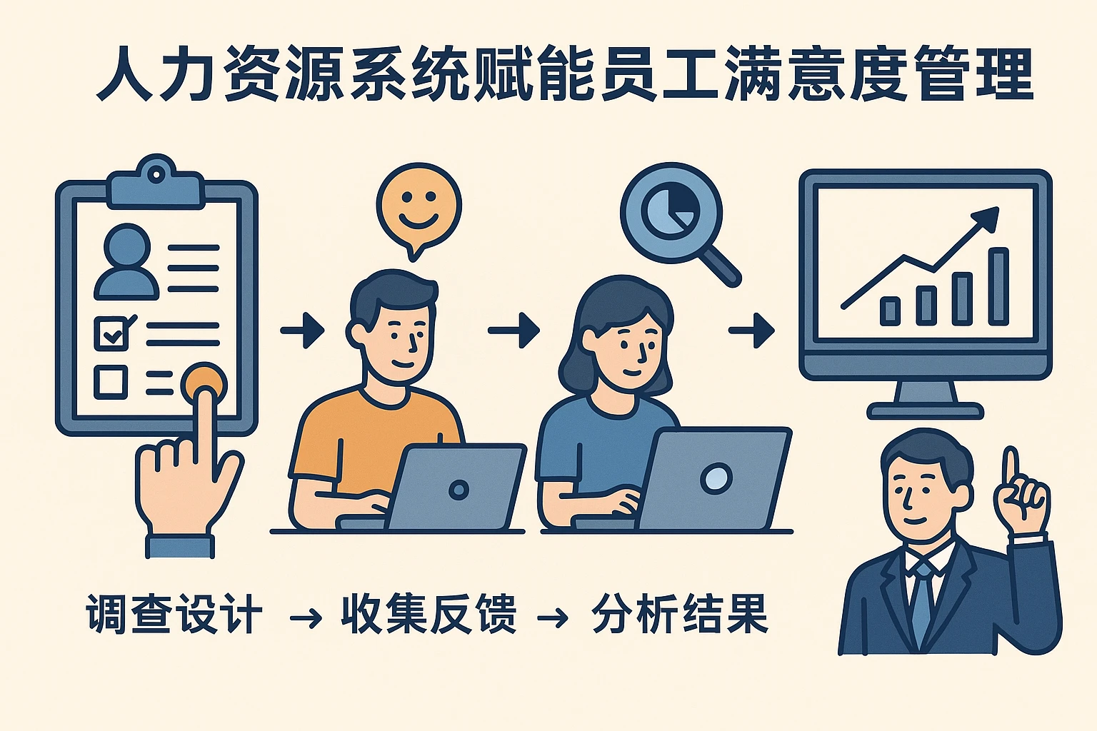 人力资源系统赋能员工满意度管理：从调查设计到数据驱动的全流程优化