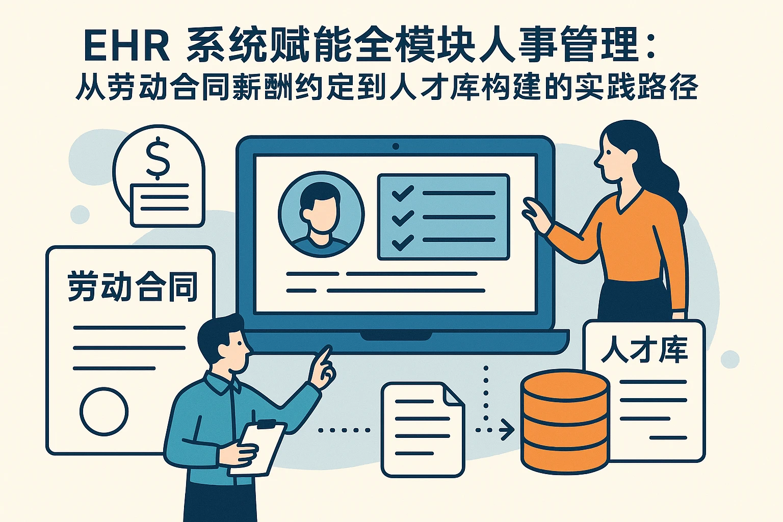 EHR系统赋能全模块人事管理：从劳动合同薪酬约定到人才库构建的实践路径