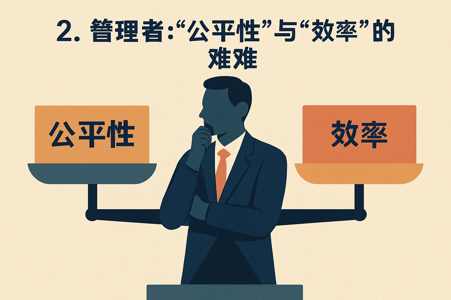 2. 管理者：“公平性”与“效率”的两难