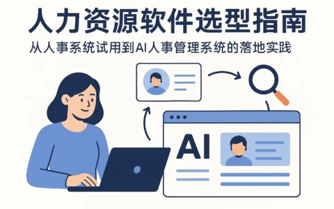 人力资源软件选型指南：从人事系统试用到AI人事管理系统的落地实践