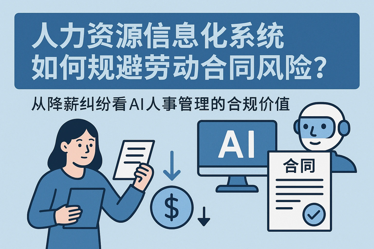 人力资源信息化系统如何规避劳动合同风险？从降薪纠纷看AI人事管理的合规价值