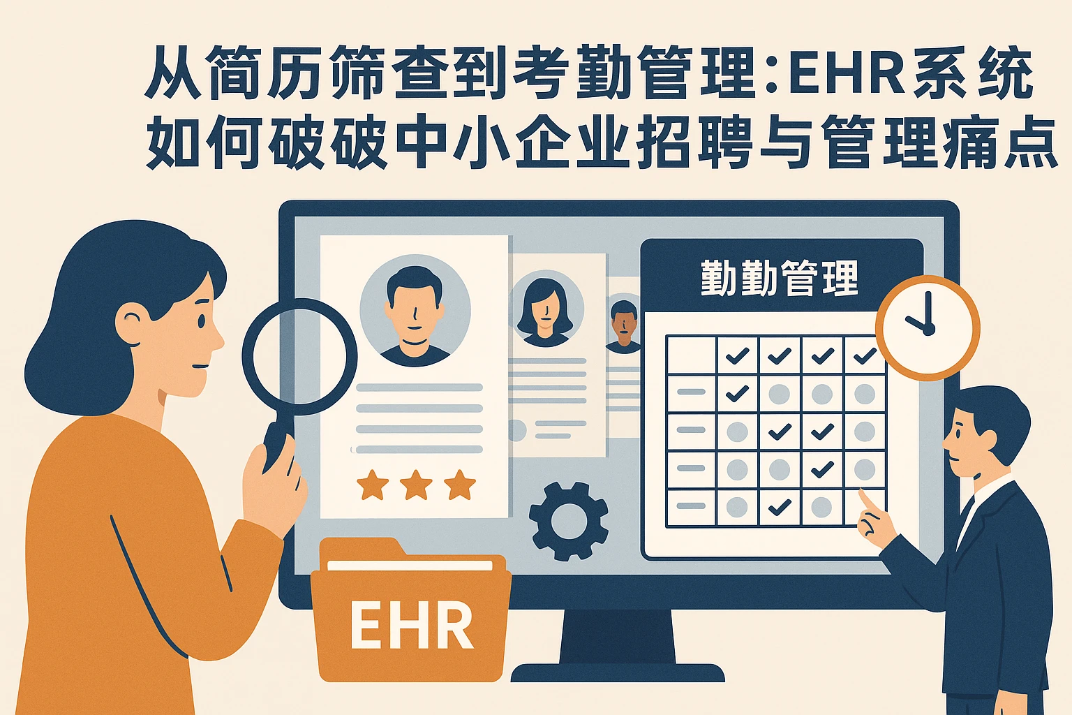 从简历筛选到考勤管理：EHR系统如何破解中小企业招聘与管理痛点？