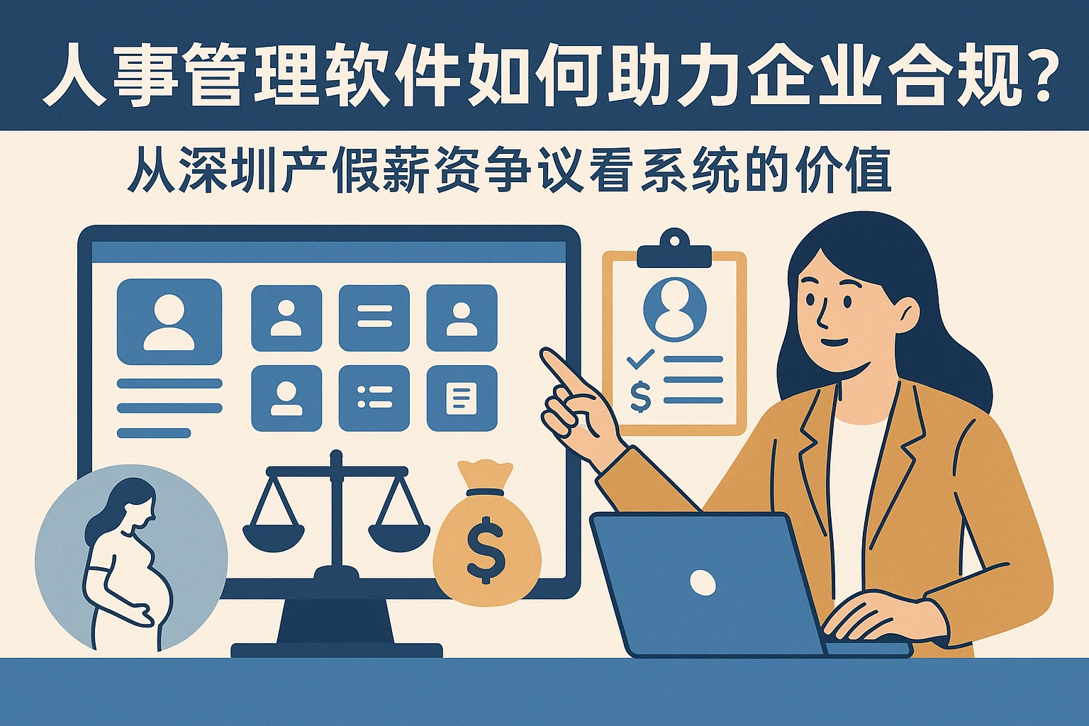 人事管理软件如何助力企业合规？从深圳产假薪资争议看系统的价值