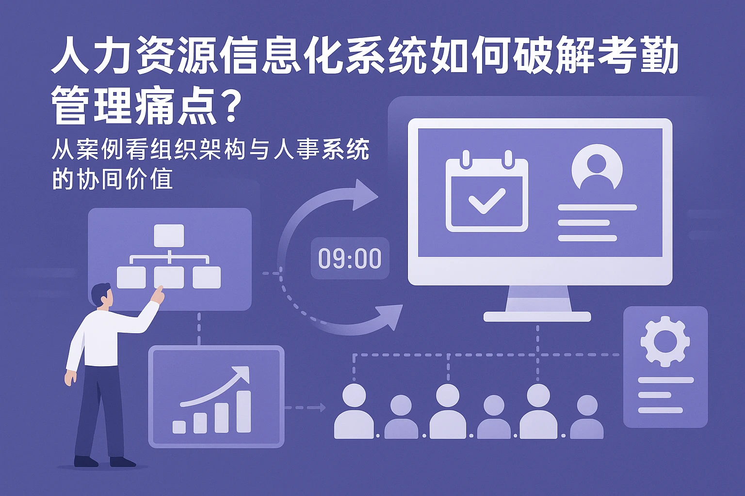 人力资源信息化系统如何破解考勤管理痛点？从案例看组织架构与人事系统的协同价值