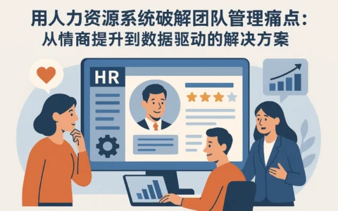 用人力资源系统破解团队管理痛点：从情商提升到数据驱动的解决方案