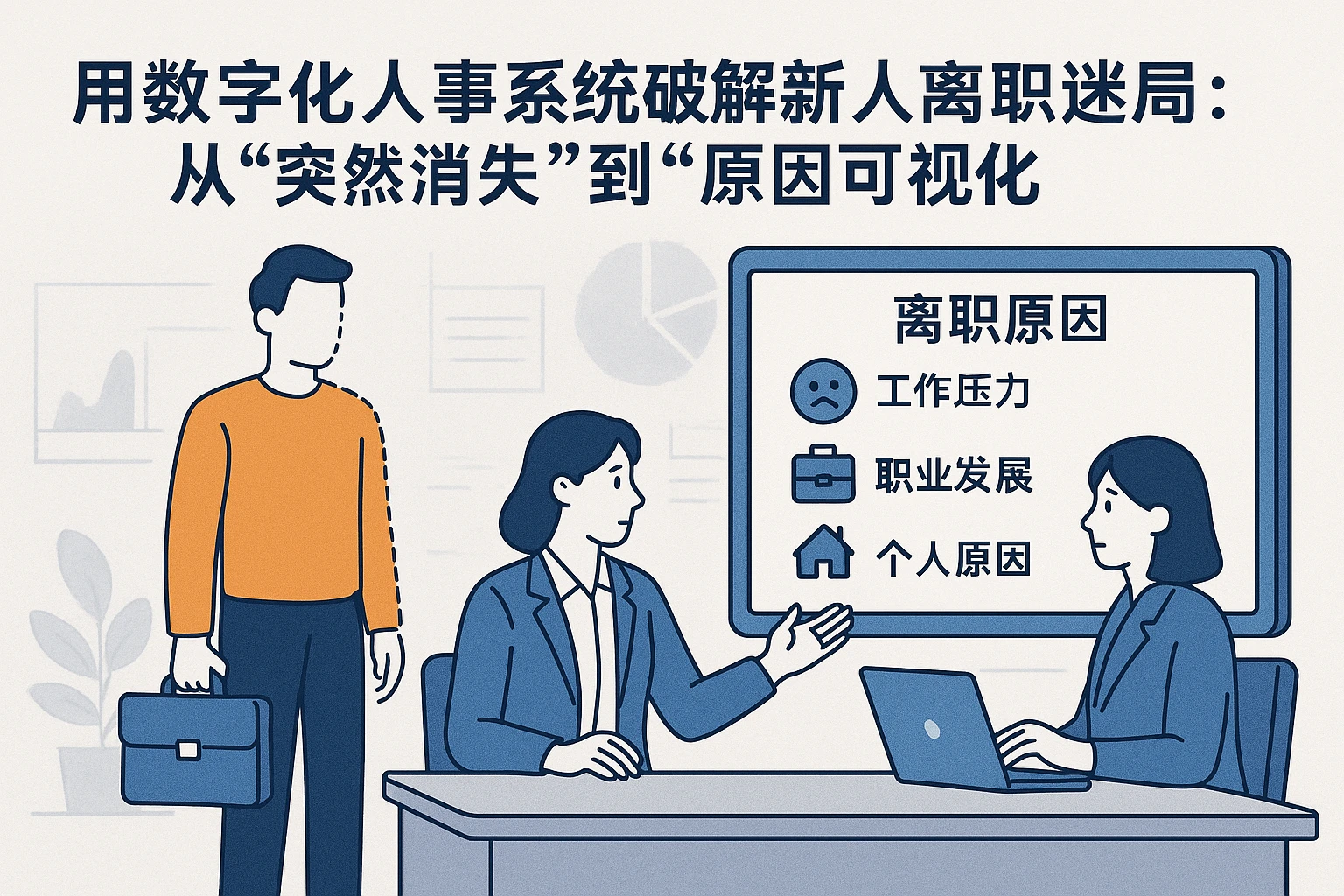用数字化人事系统破解新人离职迷局：从“突然消失”到“原因可视化”
