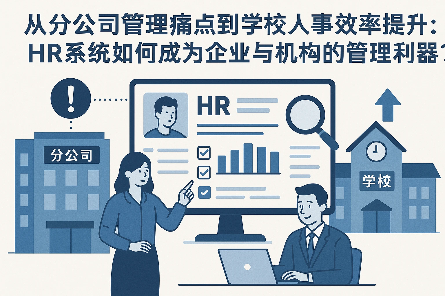 从分公司管理痛点到学校人事效率提升：HR系统如何成为企业与机构的管理利器？