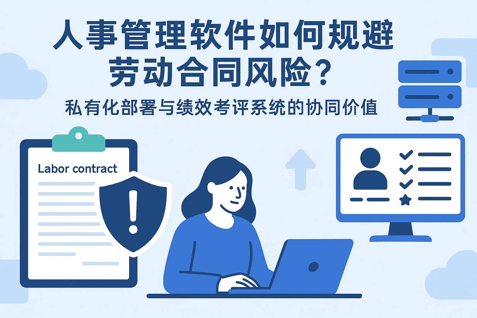 人事管理软件如何规避劳动合同风险？私有化部署与绩效考评系统的协同价值
